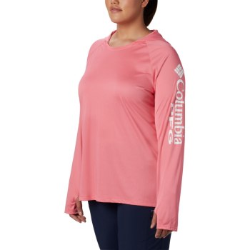 Dámské Mikiny Columbia PFG Tidal Plus Size Bílé TKVLFI649